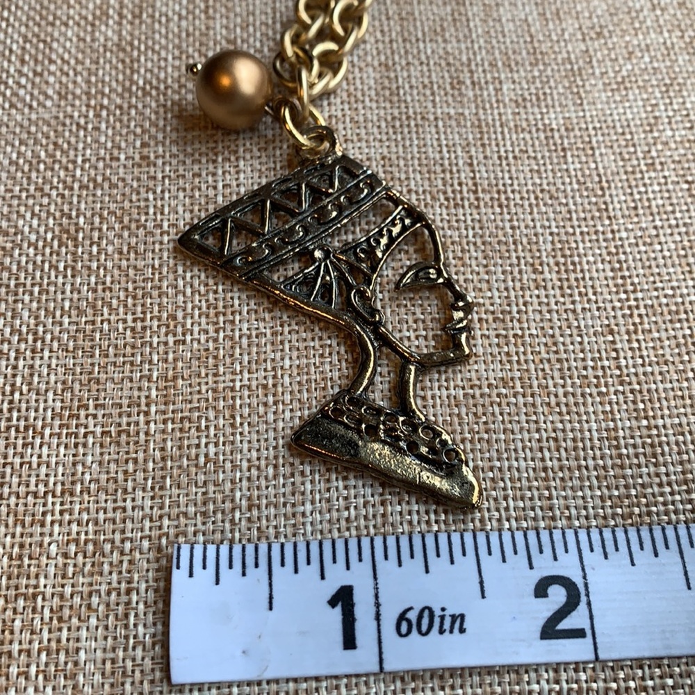 Ancient Egypt Upcycle Necklace One of a kind Design by Twinsdesign Handmade - Picture 11 of 15